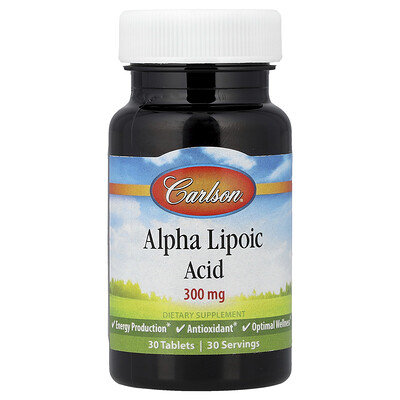 Product Image for Carlson, Alpha Lipoic Acid, 30 Tablets