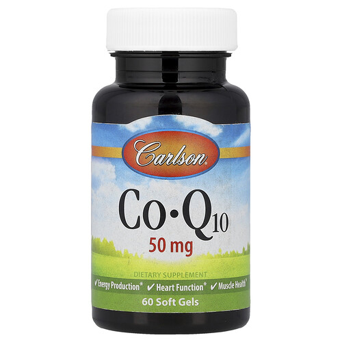 カールソン Carlson, CoQ10（コエンザイムQ10）、50mg、ソフトジェル60粒