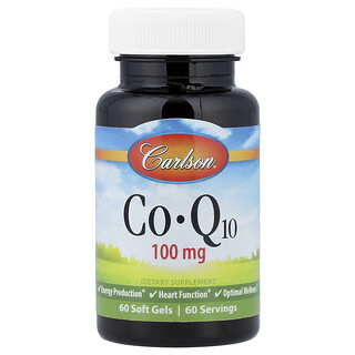 Carlson, Koenzým Q10, 100 mg, 60 mäkkých gélových kapsúl