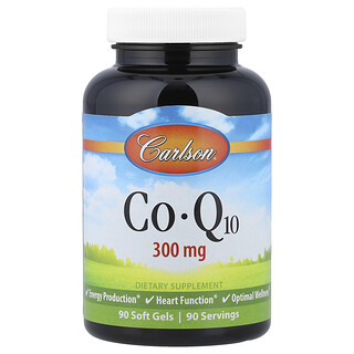 Carlson, Koenzym Q10, 300 mg, 90 kapsułek miękkich