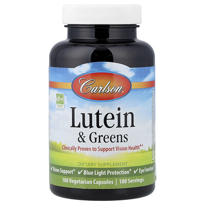 Product Image for Carlson, Lutein & Greens, 180 Vegetarian Capsules