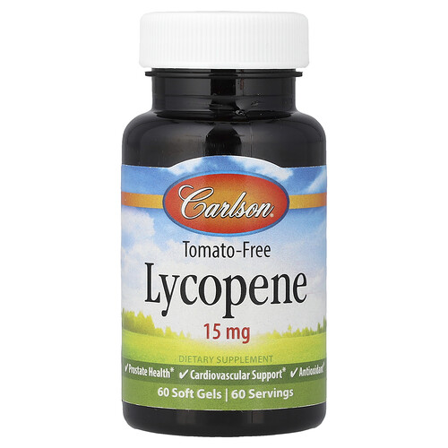 Carlson, Tomato-Free Lycopene, 15 mg, 60 Soft Gels