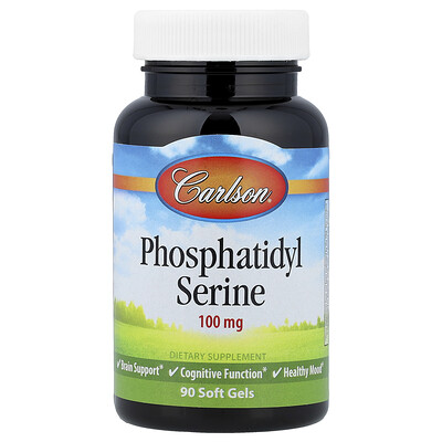 Product Image for Carlson, Phosphatidyl Serine, 100 mg, 90 Soft Gels
