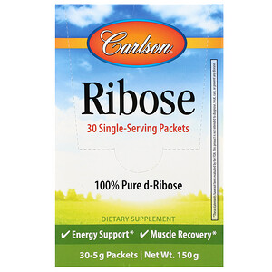 Отзывы о Карлсон Лэбс, Ribose , 30 Single Serving Packets, 5 g Each