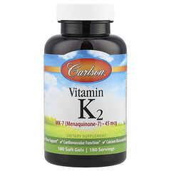 Вітамін K2, 45 мкг, 180 капсул