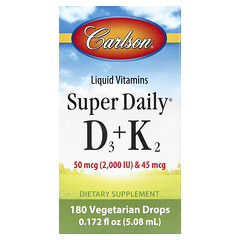 Super Daily®, вітаміни D3 й K2, 5,08 мл (0,172 рідк. унції)