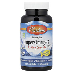 Super Omega-3 Gems®, омега-3 з норвезької риби, 50 капсул