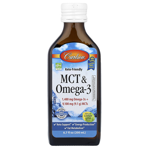 Carlson, MCT y Omega-3, 200 ml