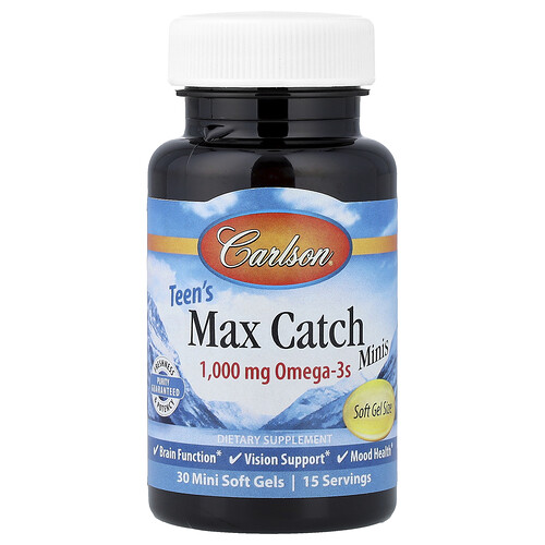 Carlson Teen's Max Catch Minis 30 Mini Soft Gels