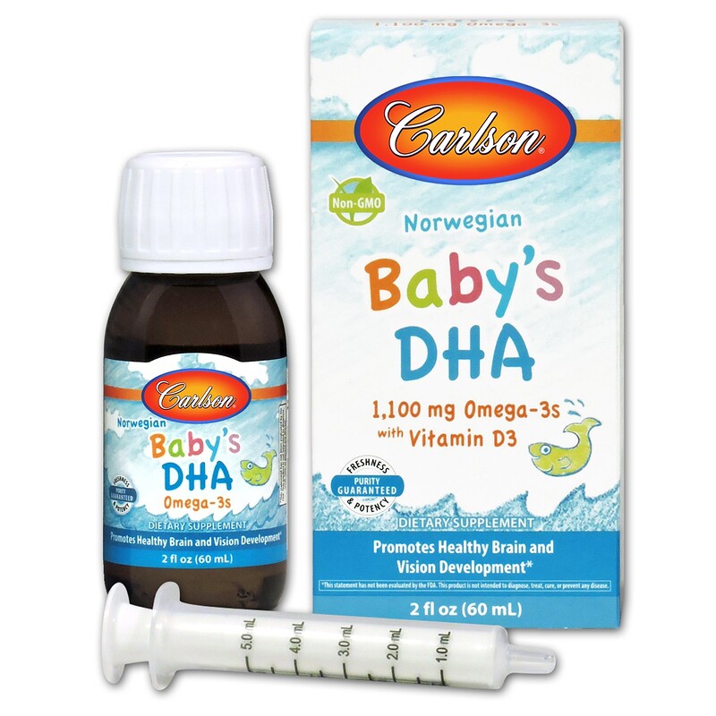 Carlson Labs, Baby's DHA, 1,100 mg Omega3s with Vitamin D3, 2 fl oz