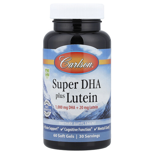 Carlson, Super DHA Plus Lutein, 60 Softgels