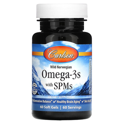 

Carlson Omega-3s with SPMs 60 Soft Gels