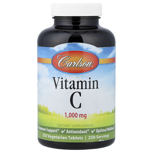 Carlson, Vitamin C, 1.000 mg, 250 pflanzliche Tabletten