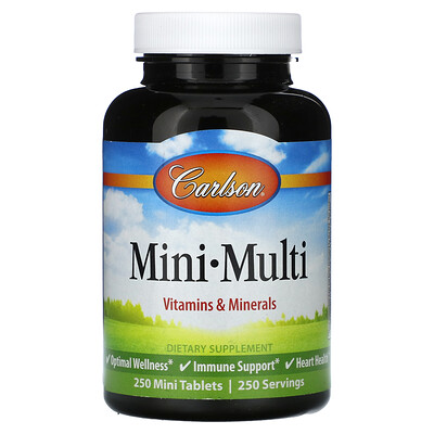 Photos - Other Sports Nutrition Carlson, Mini Multi, 250 Mini Tablets CAR-41360