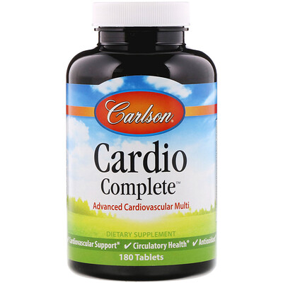 Carlson Labs Cardio Complete, Advanced Cardiovascular Multi, 180 Tablets