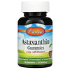 Carlson Labs, Astaxanthin Gummies with Vitamin C, Natural Cherry, 4 mg, 46 Gummies