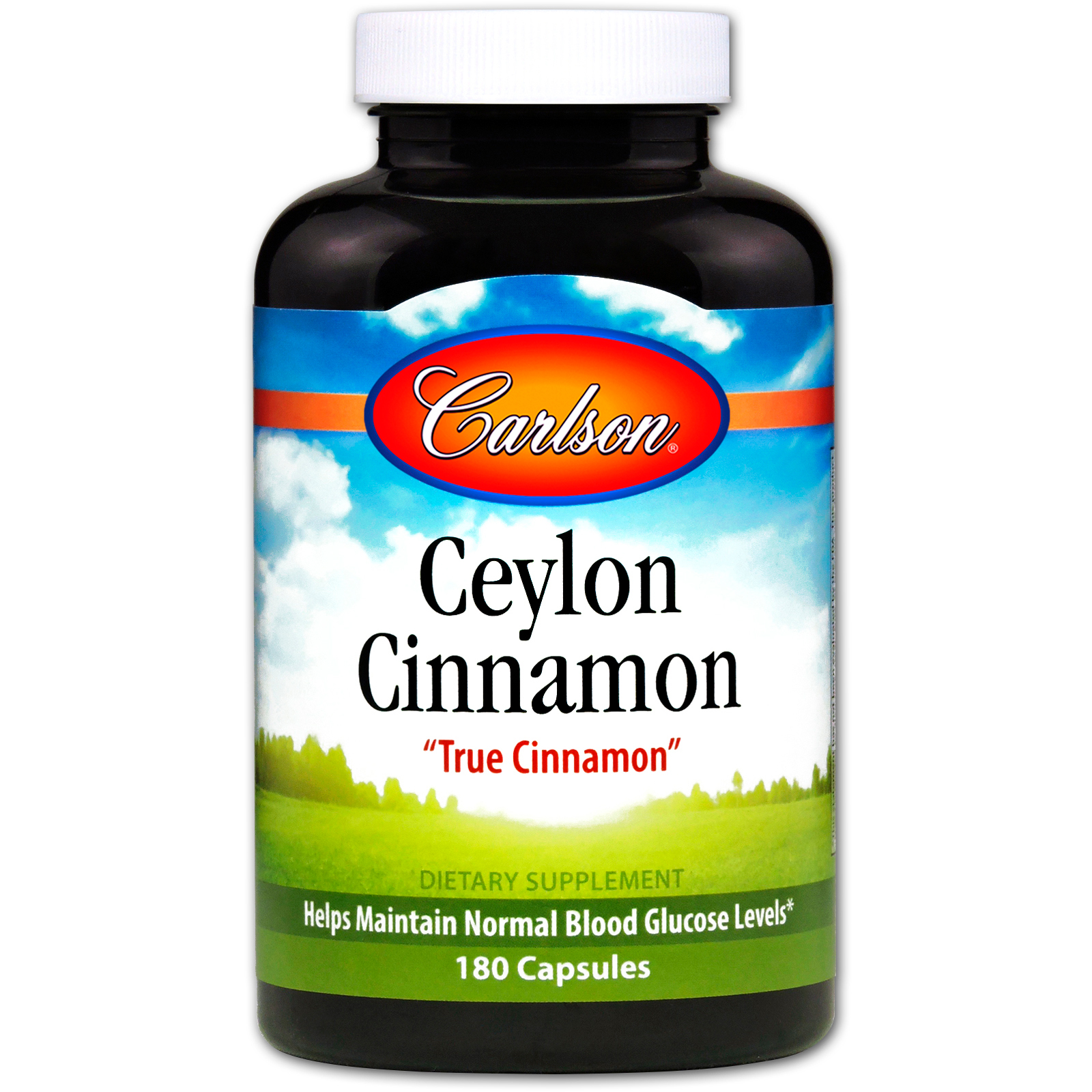 Carlson Labs Ceylon Cinnamon 180 Capsules PreservativeFree, SugarFree