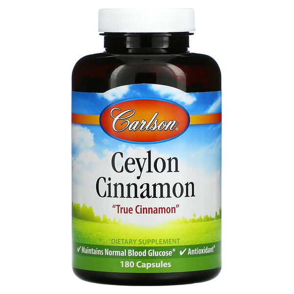 Carlson Labs‏, Ceylon Cinnamon, 180 Capsules