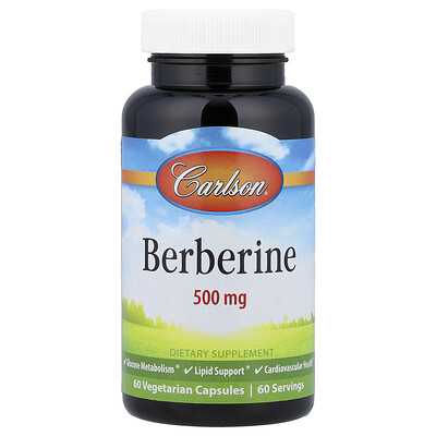 Carlson, Berberina, 500 mg, 60 cápsulas vegetales