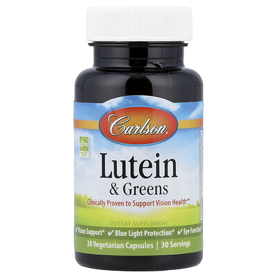 Product Image for Carlson, Lutein & Greens , 30 Vegetarian Capsules