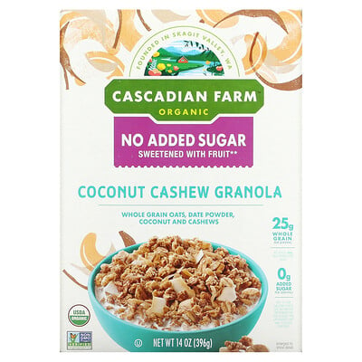 

Cascadian Farm, Organic Coconut Cashew Granola, 14 oz (396 g)