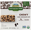 Cascadian Farm(カスカディアンファーム), オーガニックチュウイーグラノーラバー、ダークチョコレートチップ、6本、各35g（1.2 oz）