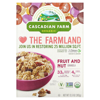 

Cascadian Farm Organic Granola Fruit and Nut 13.5 oz (382 g)