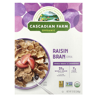 Cascadian Farm, 有機葡萄乾麥片，12 盎司（340 克）