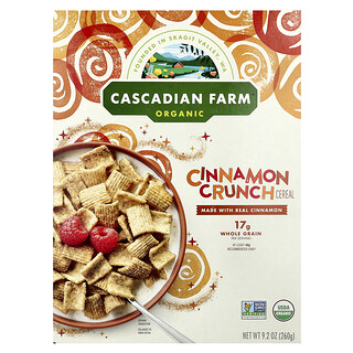 Cascadian Farm, Bijirin Organik, Cinnamon Crunch , 9.2 oz (260 g)