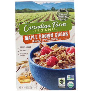Отзывы о Каскадиан Фарм, Organic Granola Cereal, Maple Brown Sugar, 15 oz (425 g)