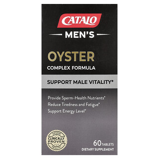 CATALO, Men's Oyster Complex Formula, 60 Tablets