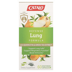 Defense Lung Formula, із кверцетином і екстрактом зеленого чаю, 60 вегетаріанських капсул