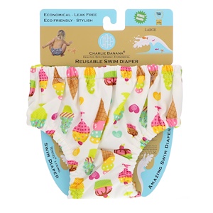 Отзывы о Чарли Банана, Reusable Swim Diaper, Gelato, Large, 1 Diaper