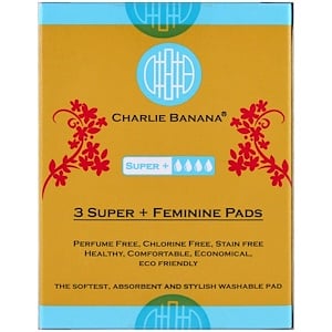 Чарли Банана, 3 Super + Feminine Pads, Floralie , 3 Pads отзывы