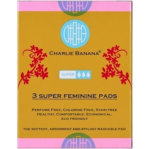 Чарли Банана, Super Feminine Pads, Floralie, 3 Pads отзывы