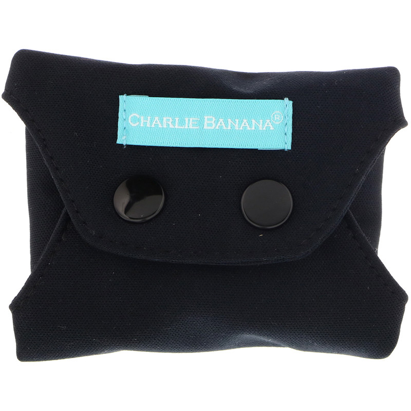 Charlie Banana, Panty Liners, Black, 3 Liners + 1 Tote Bag iHerb