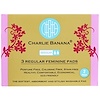 Charlie Banana, Regular Feminine Pads, White, 3 Pads + 1 Tote Bag
