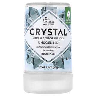 CRYSTAL, Mineral Deodorant Stick, Unscented, 1.5 oz (40 g)