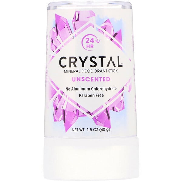 Crystal Body Deodorant, Минеральный дезодорант-карандаш, без запаха, 40 г