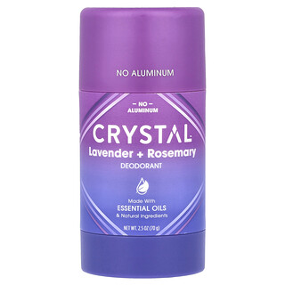 CRYSTAL, Deodorant, lavendel + rosmarin, 2,5 oz (70 g)