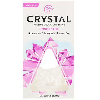 Crystal Body Deodorant, ミネラルデオドラントストーン、無香料、140g（5オンス）