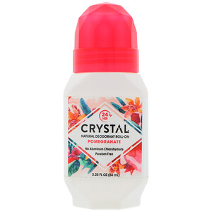Crystal Body Deodorant, Натуральный роликовый дезодорант, гранат, 2,25 ж.унц. (66 мл)