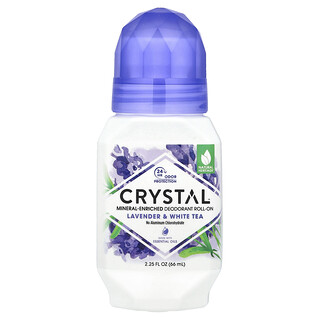 CRYSTAL, натуральний кульковий дезодорант, лаванда та білий чай, 66 мл (2,25 унції)