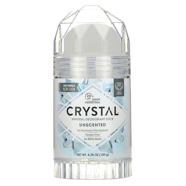 Crystal Body Deodorant, ミネラル制汗スティック、無香料、120g（4.25オンス）