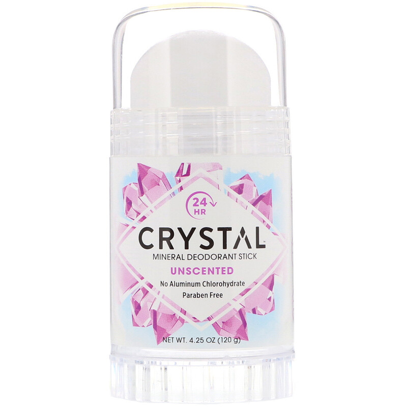 Crystal Body Deodorant, Mineral Deodorant Stick, Unscented, 4.25 oz ...