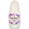 Crystal Body Deodorant, Desodorante mineral roll-on, sin aroma, 2.25 fl oz (66 ml)