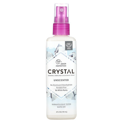 Crystal Body Deodorant Минеральный аэрозольный дезодорант, без запаха, 118 мл