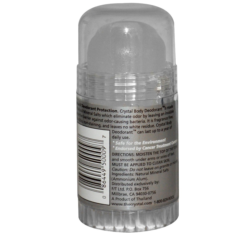 Crystal Body Deodorant, Body Deodorant Stick for Men, Fragrance Free, 4 ...