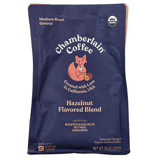 Chamberlain Coffee, Witty Fox Mezcla de avellanas, Molida, Tostado medio, 283 g (10 oz)