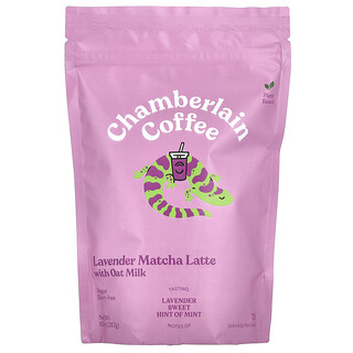 Chamberlain Coffee, Lavender Matcha Latte with Oat Milk, 10 oz (283 g)